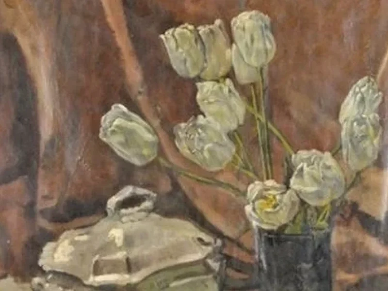 1875-Médard Maertens - Vaso con fiori